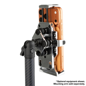 Chrome Anti-Vibration Universal Spring-Loaded Phone Holder with 20mm Ball