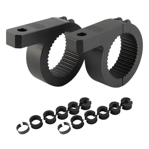 CNC Aluminum Universal Roll Bar Light Mounts (Pair) with Bushings for Various Bar Sizes