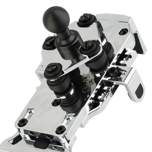 Chrome Anti-Vibration Universal Spring-Loaded Phone Holder with 20mm Ball