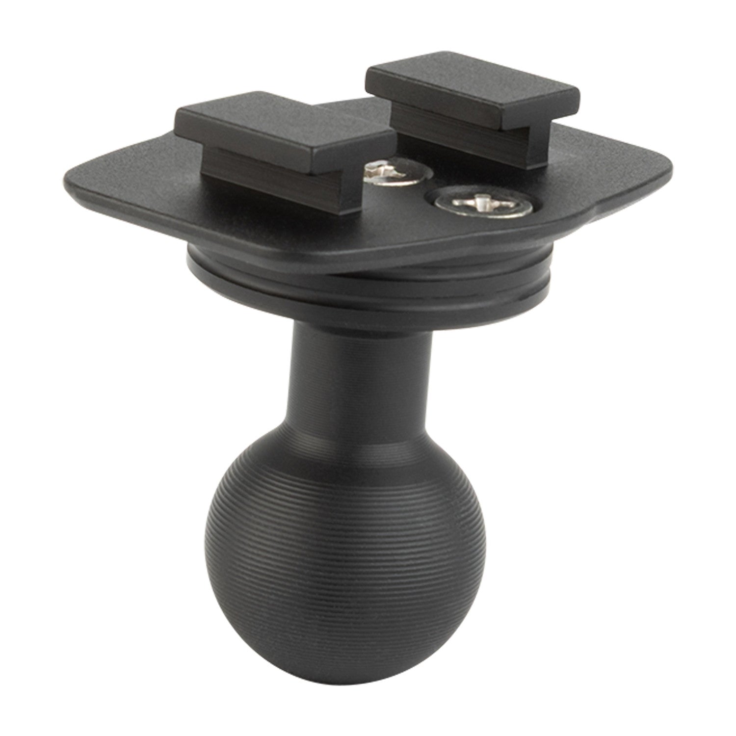 Aluminum Dual T-Tab Adapter with 20mm Ball Mount Compatible with Dual-Slotted Devices