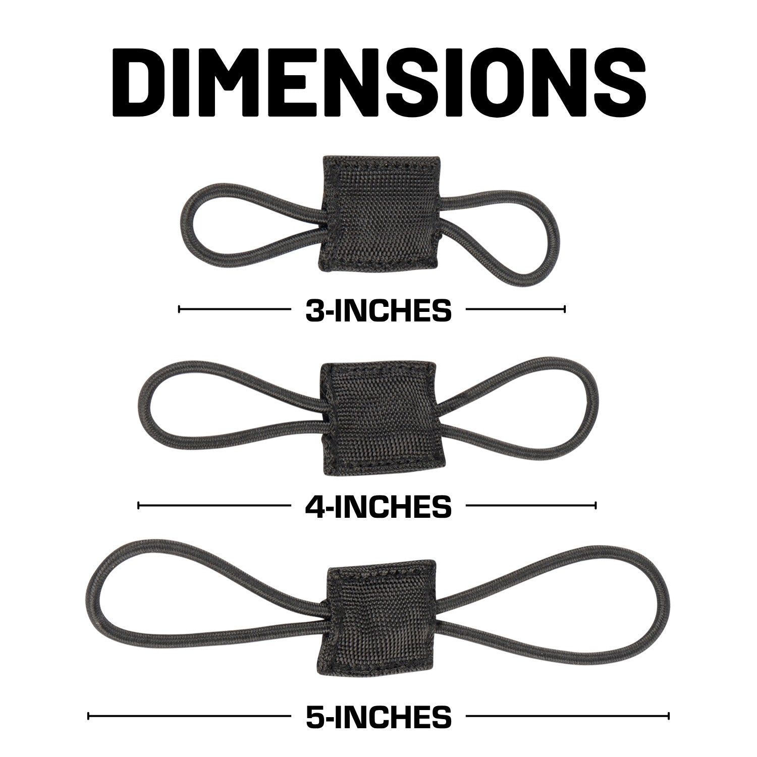 Elastic MOLLE Straps for Tactical Webbing & MOLLE Panels (15-Piece Pack)