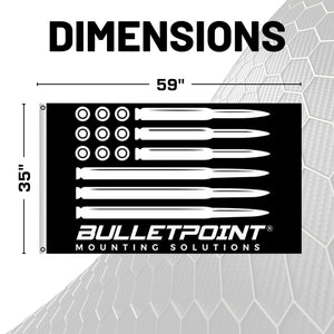 Bulletpoint Mounting Solutions Oversized Flag - Double Sided 59" x 35"
