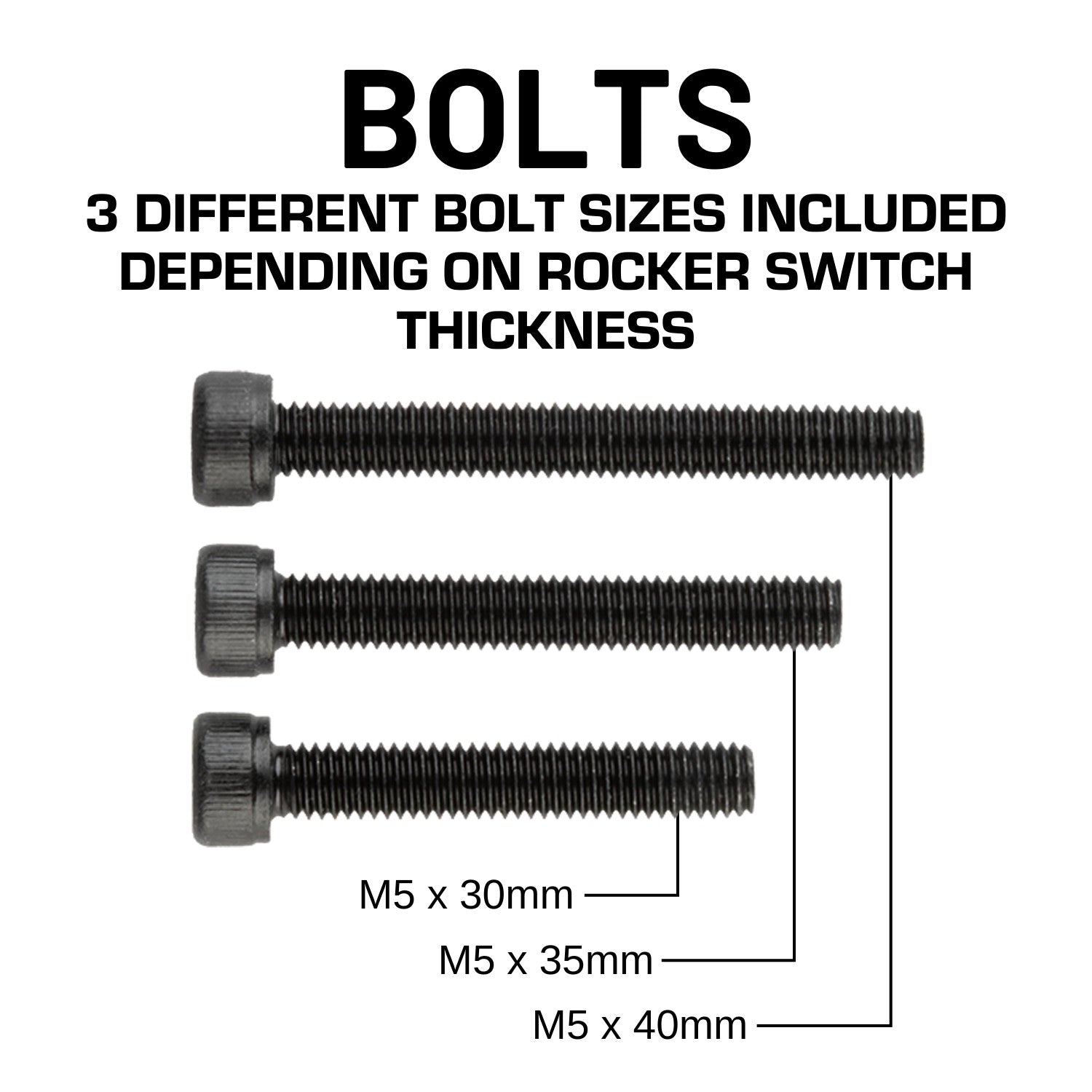 Aluminum Rocker Switch Panel Mount with Integrated 20mm Ball