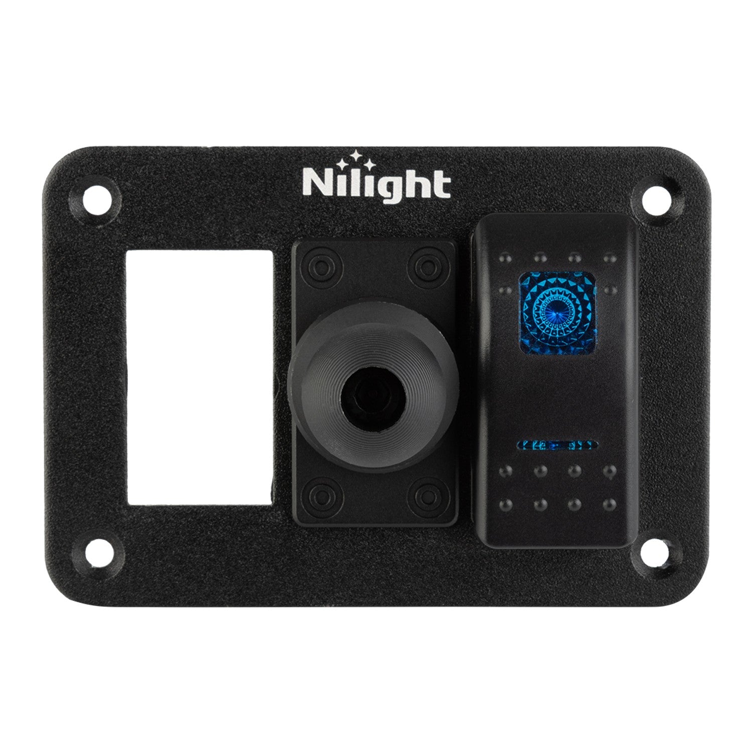 Aluminum Rocker Switch Panel Mount with Integrated 20mm Ball