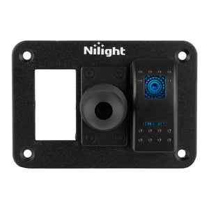 Aluminum Rocker Switch Panel Mount with Integrated 20mm Ball