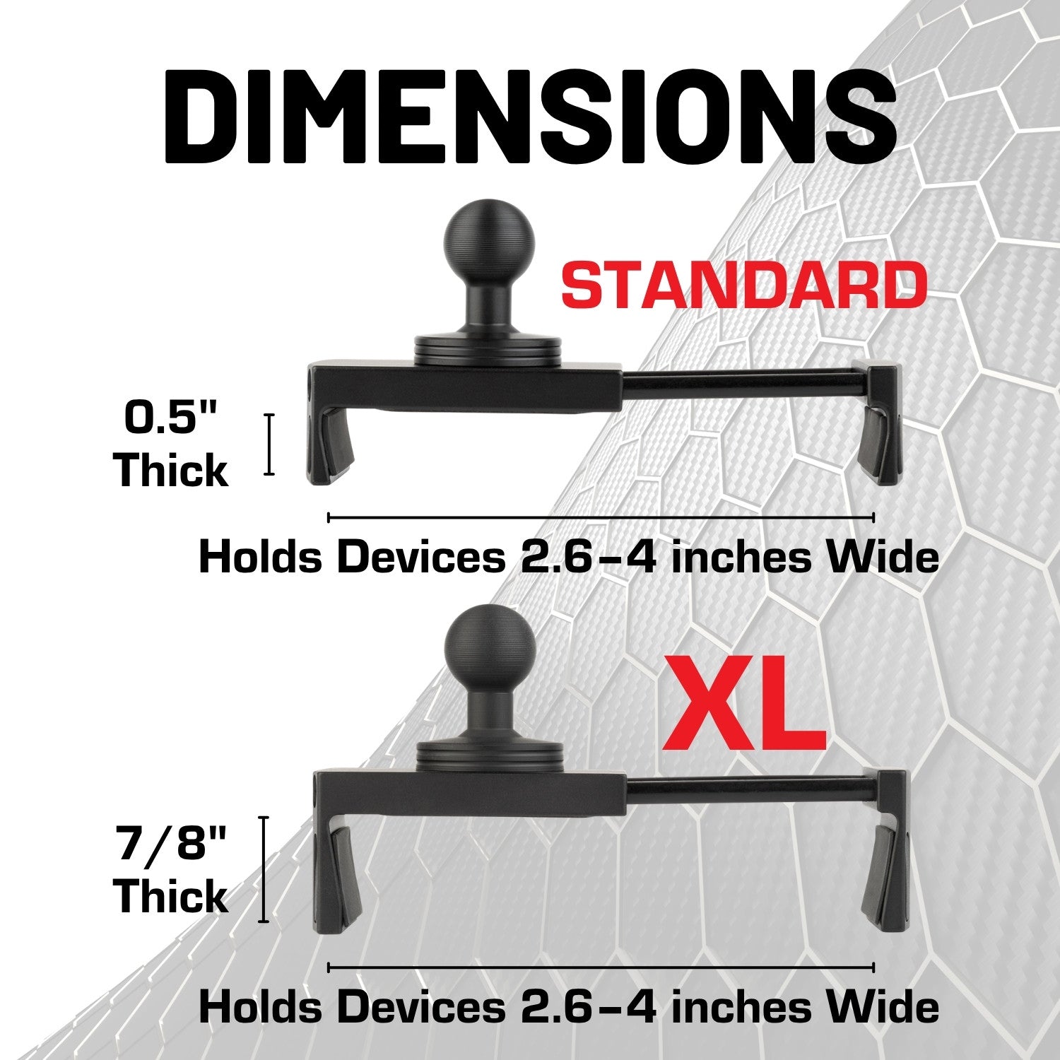 RubiGrid® 2003-2009 4th Gen Toyota 4Runner Multi-Device Phone Mount