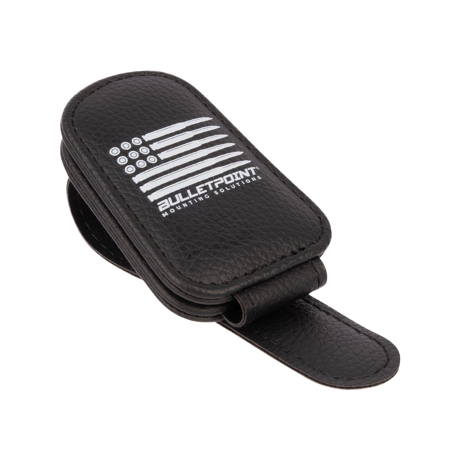 Leather Sunglasses Holder for Sun Visor with Strong Magnetic Closure