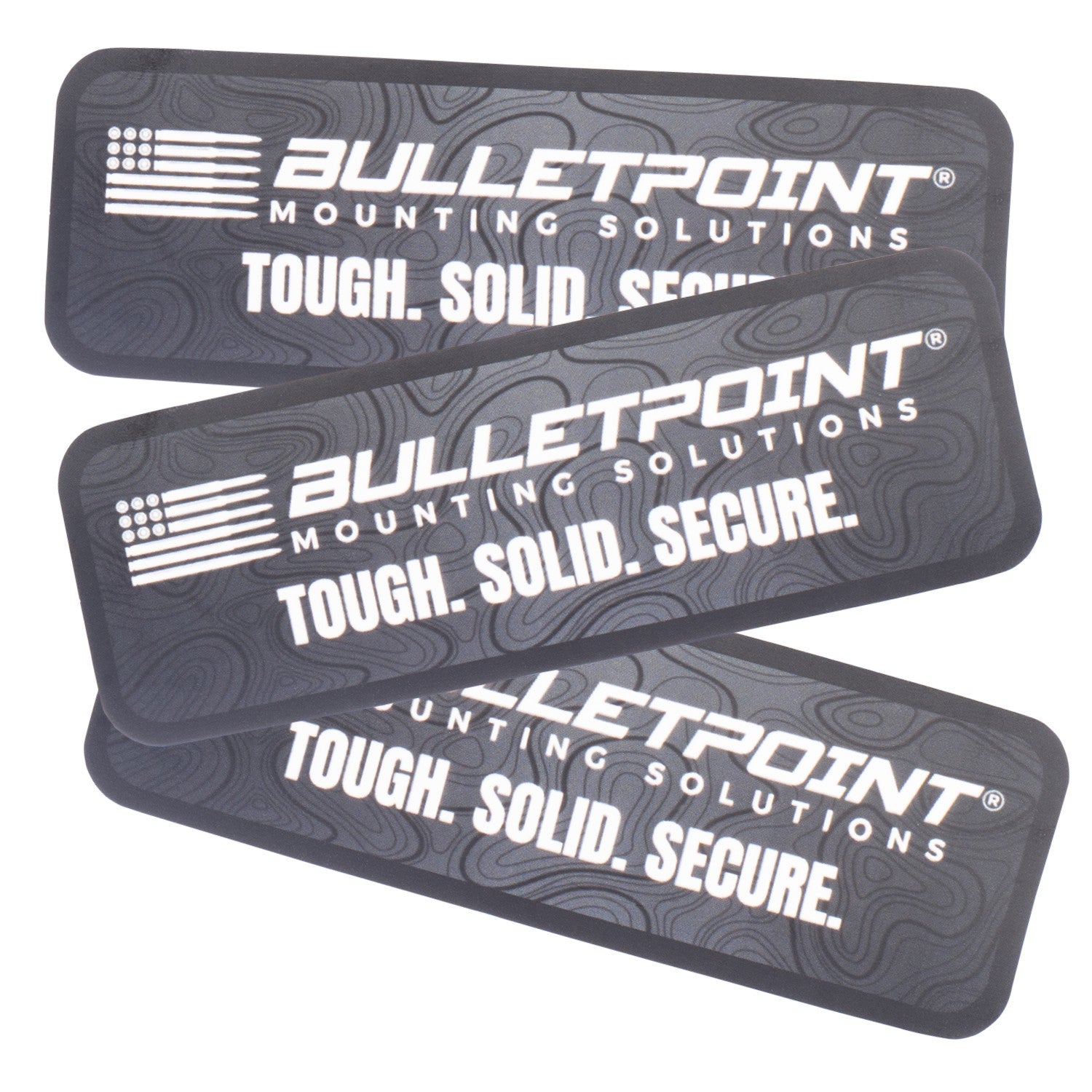 Bulletpoint Mounting Solutions Tough Solid Secure Decal 3-Pack