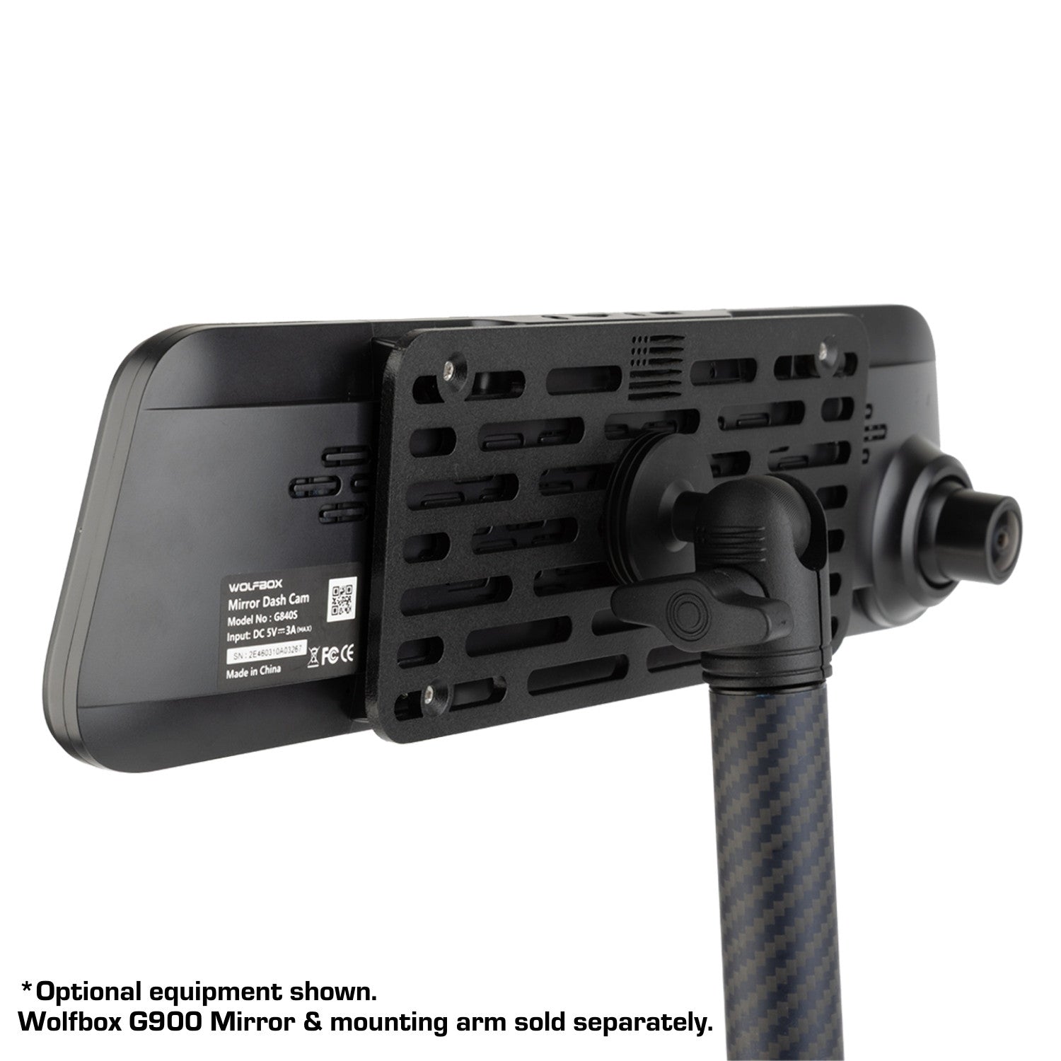 Wolfbox Rearview Mirror Display Mount with 20mm Ball