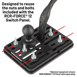 Switch Pros RCR-FORCE 12 Switch Panel Mount with 20mm Ball