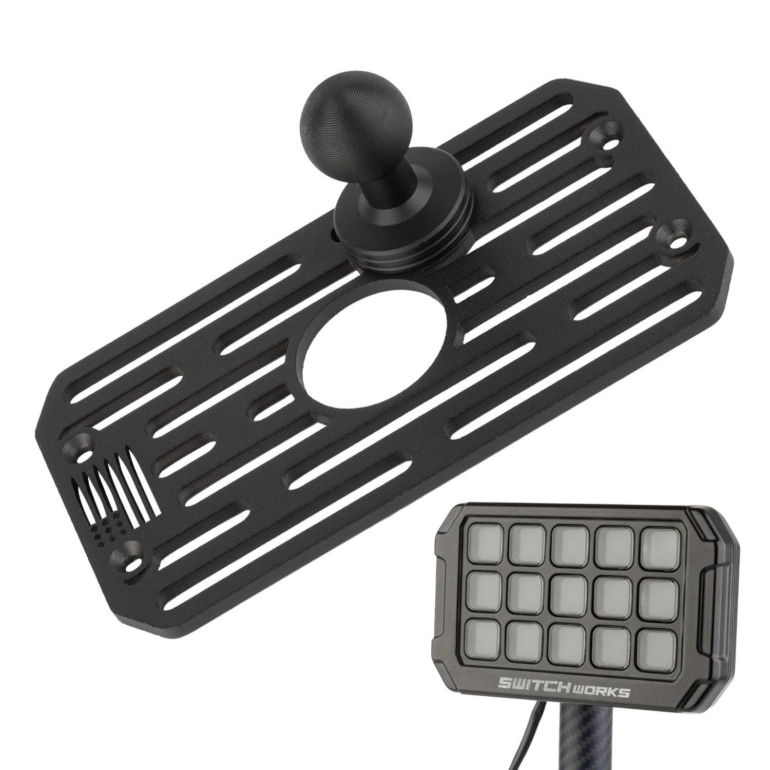 Switch Works Alpha12 Digital Smart Switch Panel Mount with 20mm Ball