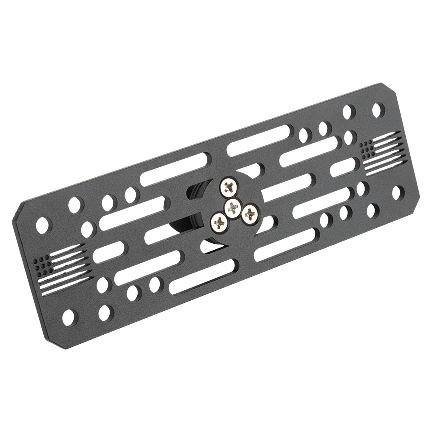 Universal Fish Finder Mount with 20mm Ball - Aluminum Marine Device Plate compatible with Garmin / Lowrance / Humminbird / Raymarine