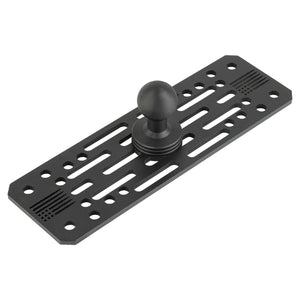 Universal Fish Finder Mount with 20mm Ball - Aluminum Marine Device Plate compatible with Garmin / Lowrance / Humminbird / Raymarine