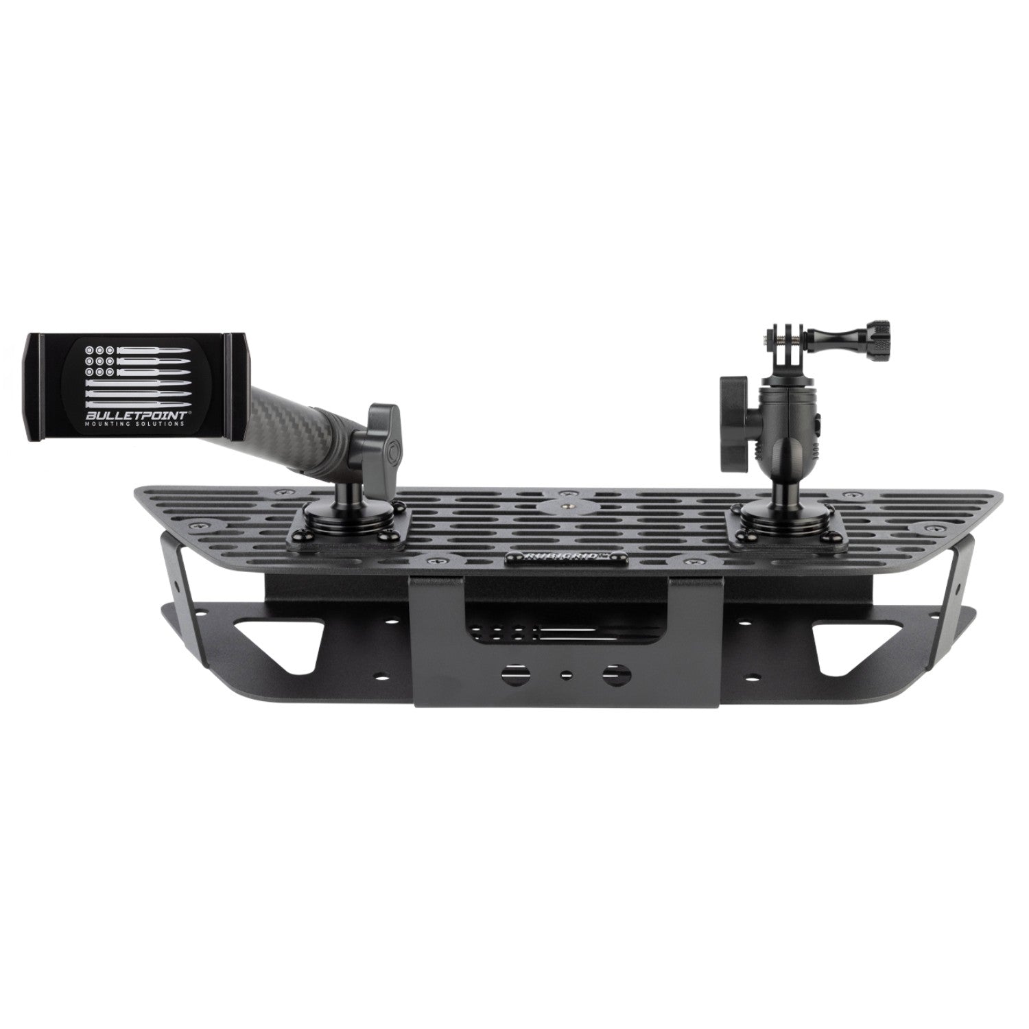 RubiGrid® GMC Sierra + Chevrolet Silverado Dash Mount with Black Arms