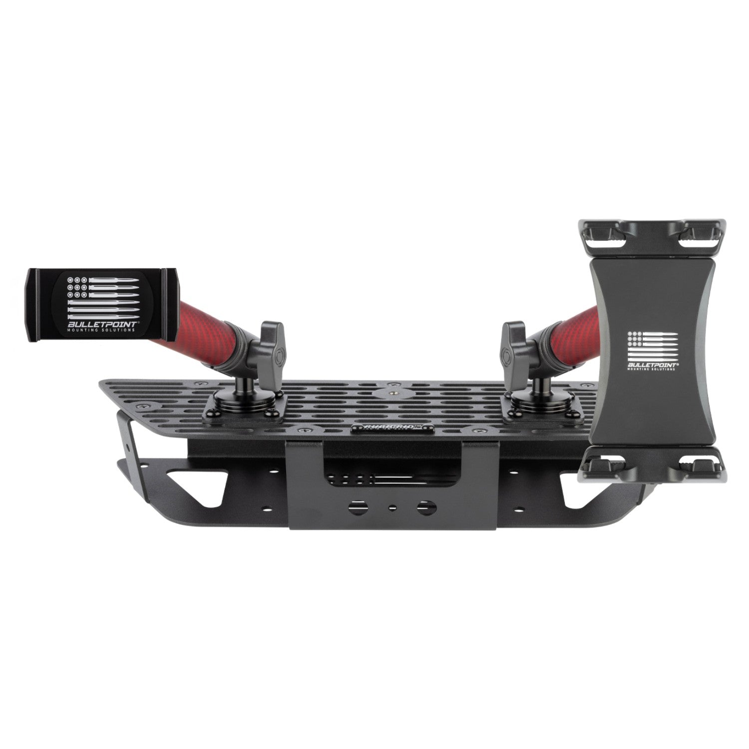 RubiGrid® GMC Sierra + Chevrolet Silverado Dash Mount with Red Arms