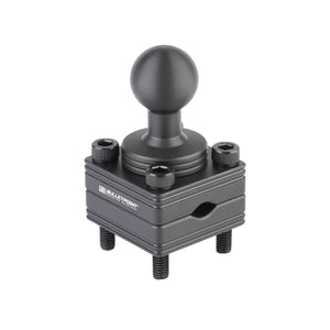 Headrest Bar Device Mount with Integrated 20mm Ball fits bars 3/8" to 5/8"