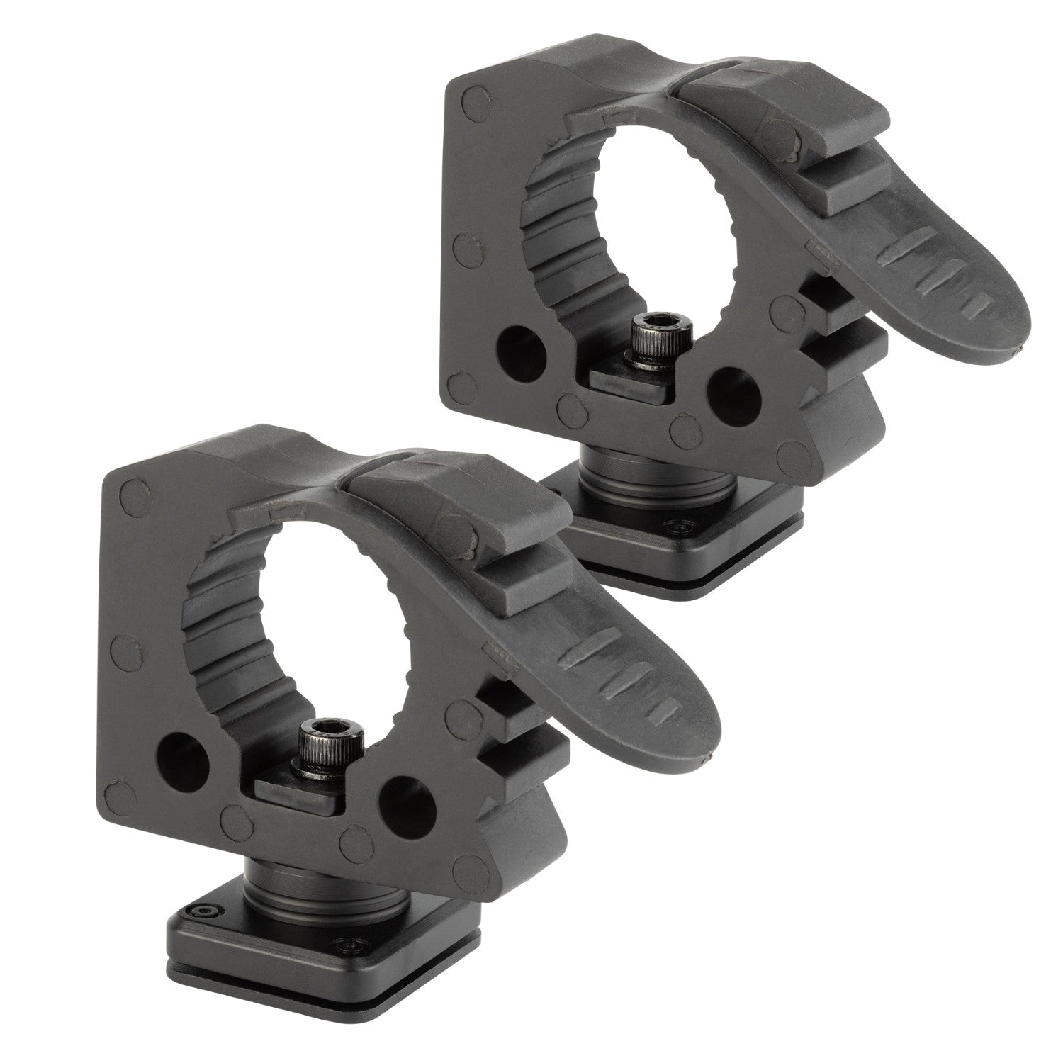 Quick Release Adjustable Clamp Mounts 1-1/4" to 1-5/8" Compatible with MOLLE Panels