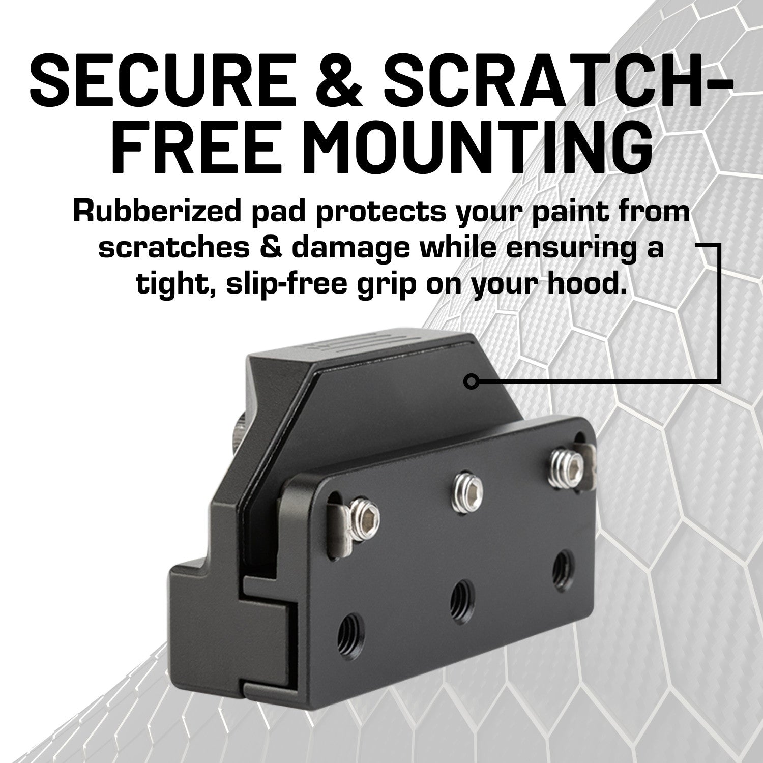 CNC Aluminum Universal Off-Road Hood-Mounted Light Brackets (Set of 2)