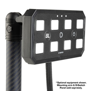 Diode Dynamics D-Switch 8-Channel Switch Panel Mount with 20mm Connector End Nubby Edition