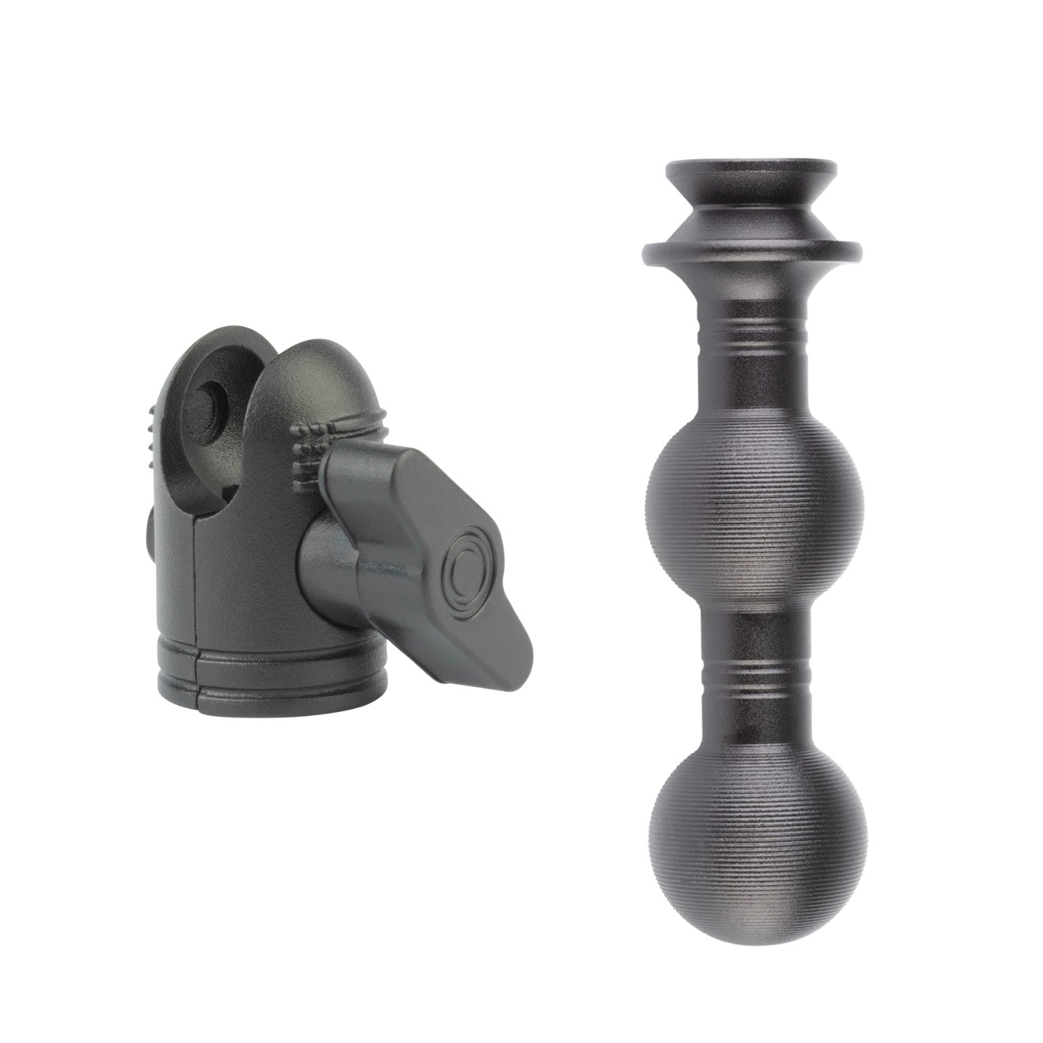 3-Way Connector - Dual 20mm Ball Mounts + Single 20mm Connector End