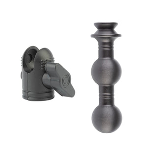 3-Way Connector - Dual 20mm Ball Mounts + Single 20mm Connector End