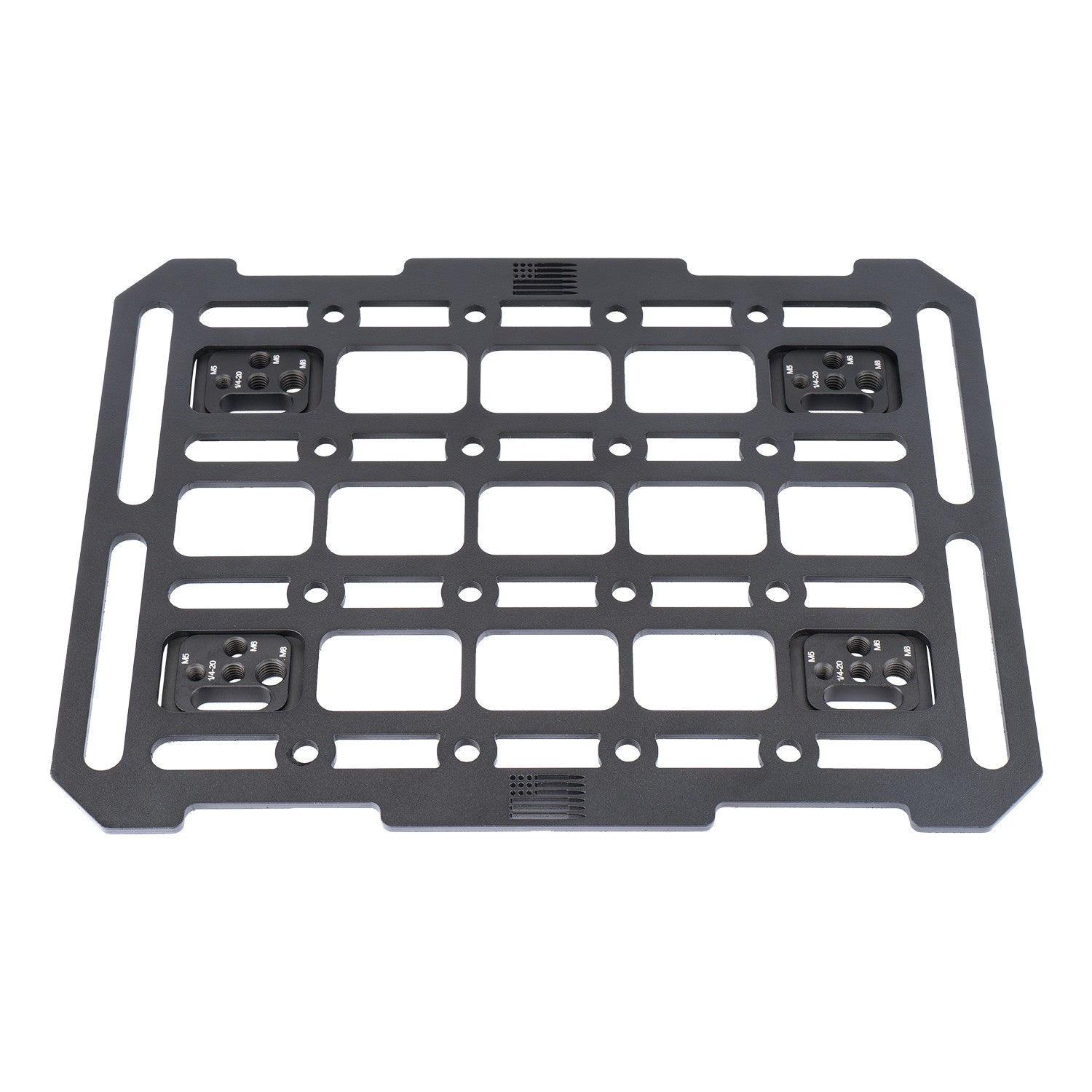 MOLLE Nut Threaded Fastener Plates to Secure Gear to MOLLE Panels (4-Pack)