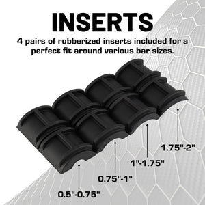 Quick-Adjust Bar Clamp Mount with 20mm Ball - Fits 0.5"-2" Bars
