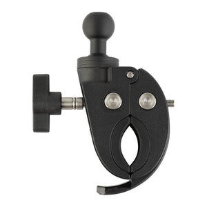 Quick-Adjust Bar Clamp Mount with 20mm Ball - Fits 0.5"-2" Bars