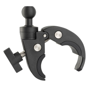 Quick-Adjust Bar Clamp Mount with 20mm Ball - Fits 0.5"-2" Bars
