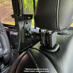 Headrest Bar Device Mount with 20mm Connector End Nubby Edition fits bars 3/8" to 5/8"