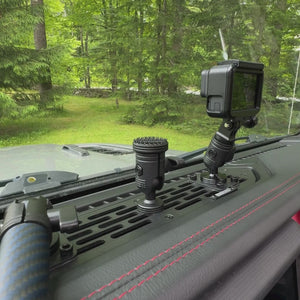 Radar Detector Mount with 20mm Connector Nubby Edition + Interlocking Fastener System