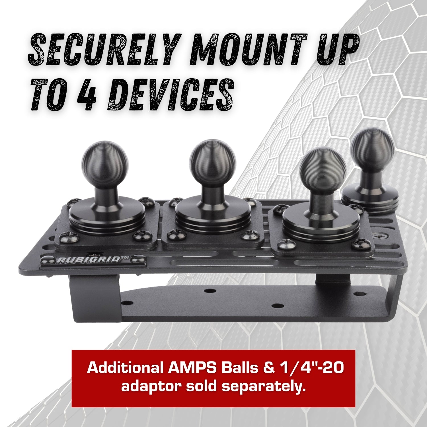 RubiGrid® 2022-2024 Ford Maverick Platform Dash Mount Device Phone Holder