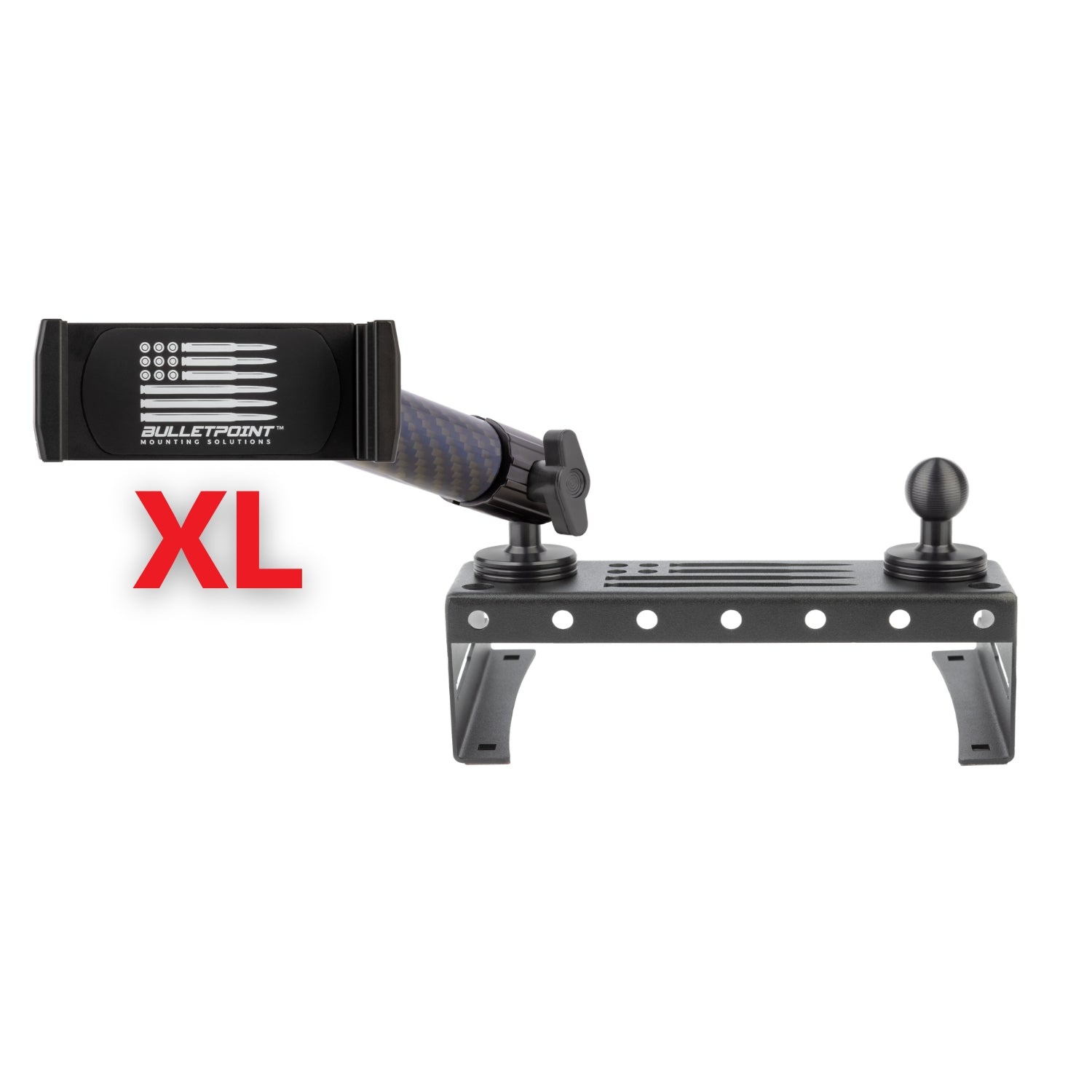 Metal Series 2015-2020 Ford F150 & 2017-2022 F250/F350/450 and 2018-2021 Ford Expedition - Dual 20mm Ball Dash Phone Mount (13th Generation)