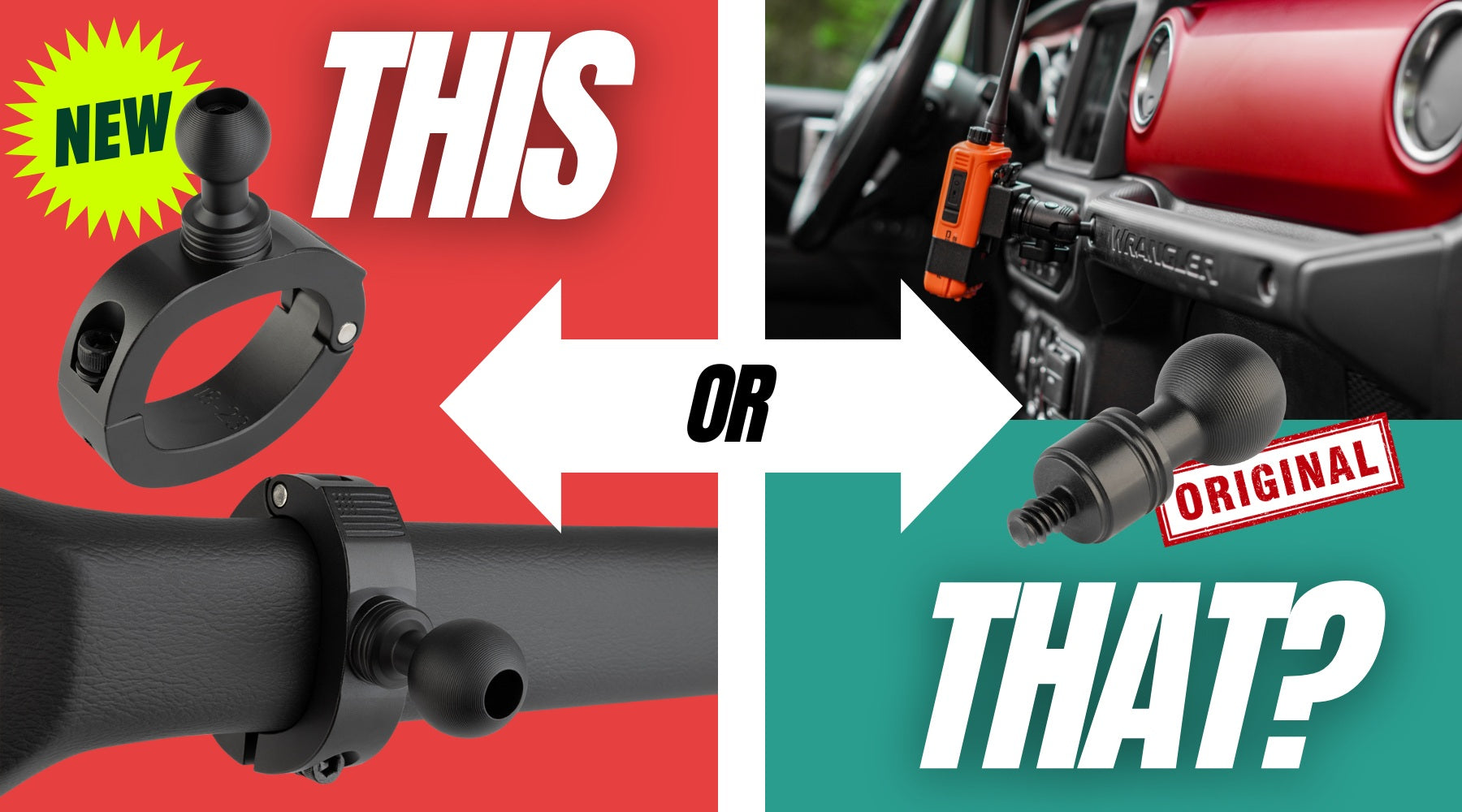 2018-2023 Jeep Grab Bar Mount Options