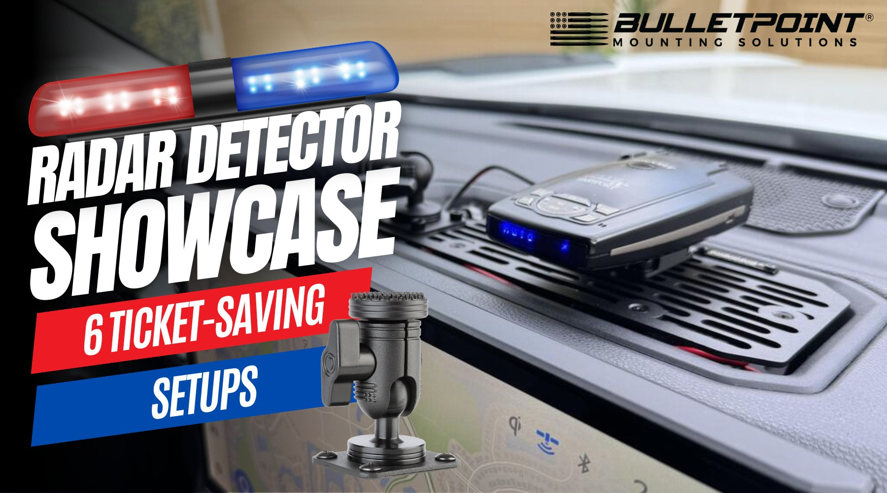 Radar Detector Mount Picture Showcase: 6 Ticket-Saving Setups