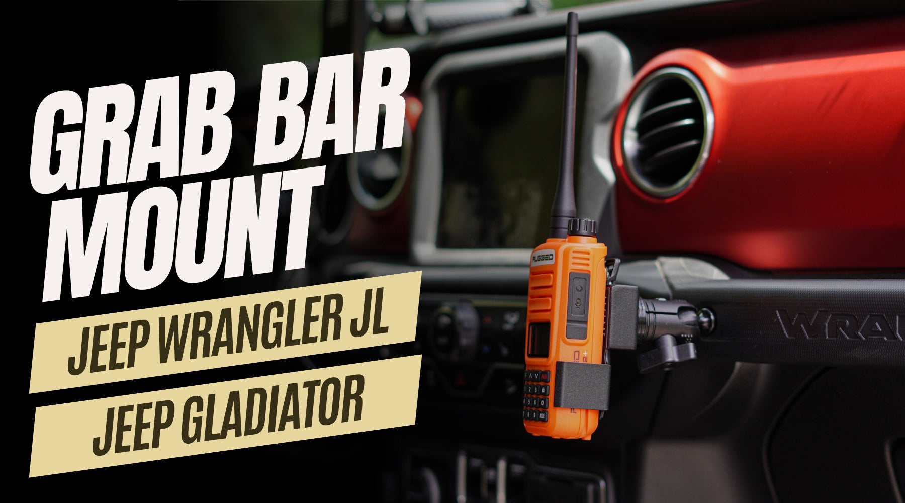 Updated Grab Bar Mount for Jeep Wrangler JL & Gladiator