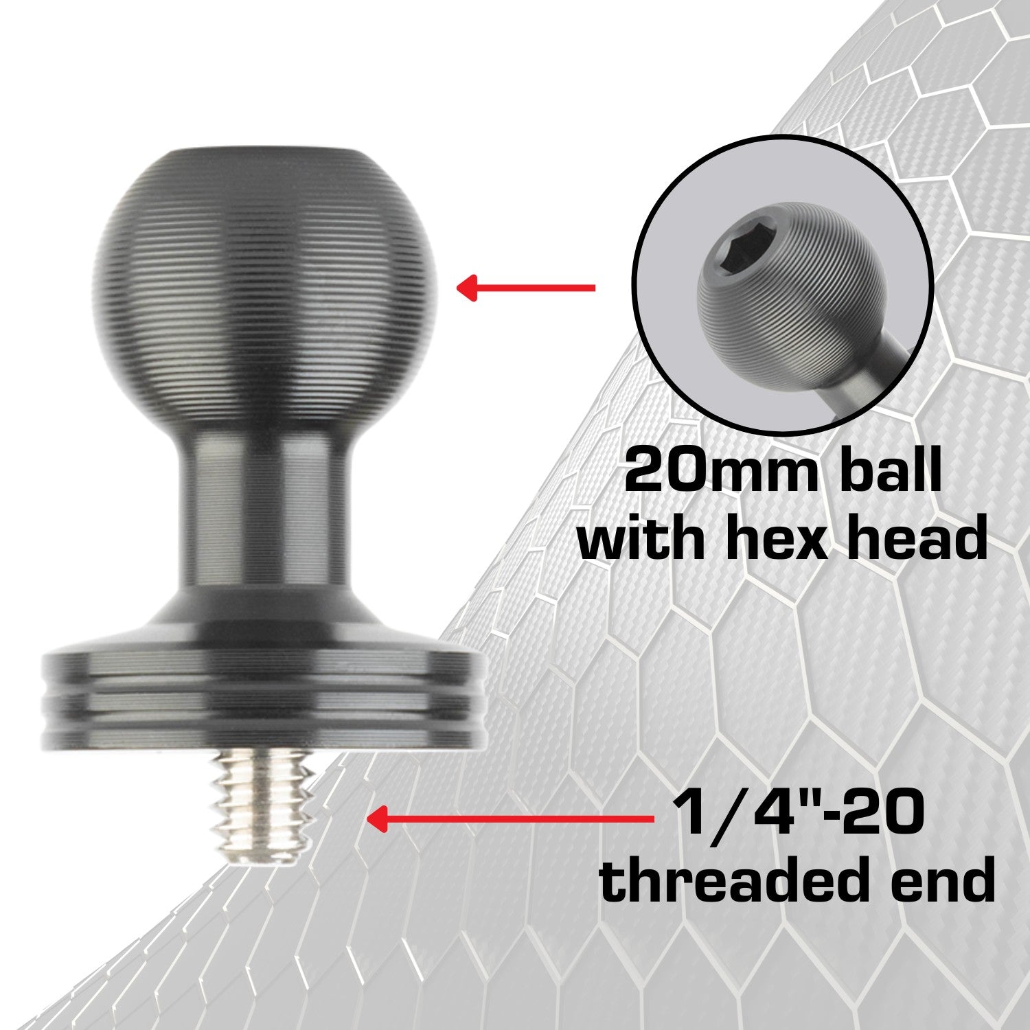 Dash Camera Mount + 1/4