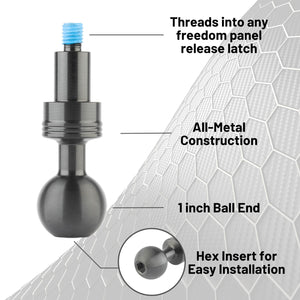 2018+ Jeep Wrangler JL + 2020+ Gladiator Freedom Panel Ball Mount
