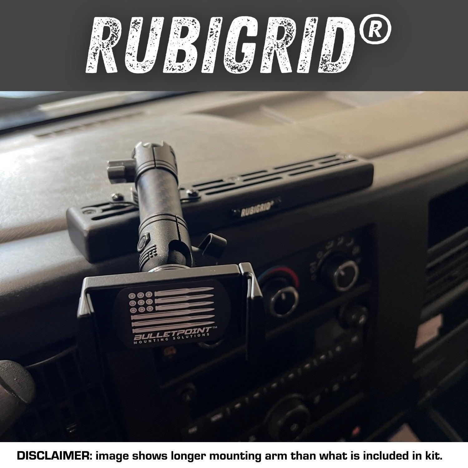 RubiGrid® 2003+ Chevrolet Express + GMC Savana Phone Holder Multi-Device Dash Mount