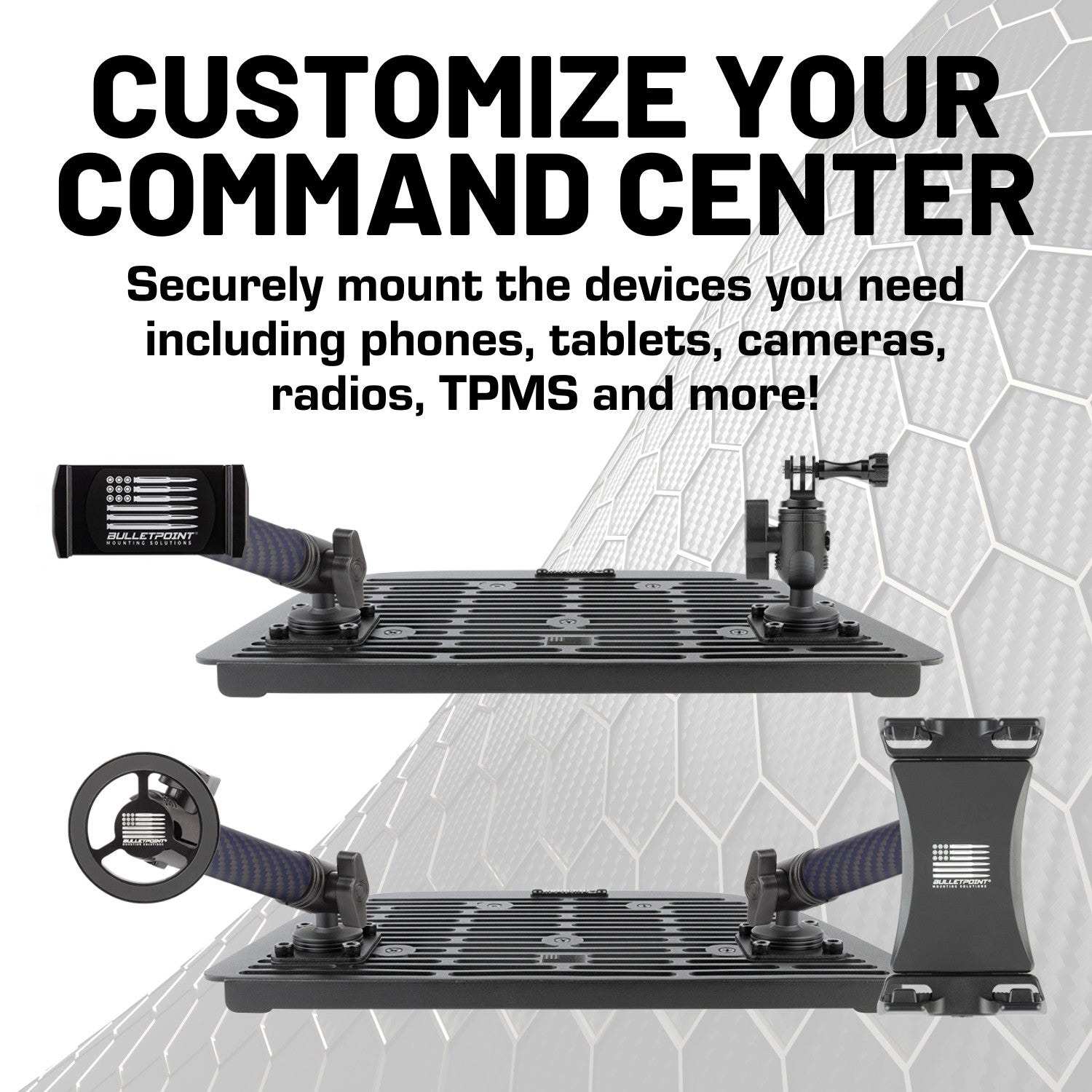 RubiGrid® 2015-2022 RAM ProMaster City Phone Holder Multi-Device Dash Mount