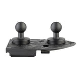 Mounting Base for 2018-2023 Jeep Wrangler JL + 2020-2023 Jeep Gladiator - Passenger Side Dual Ball