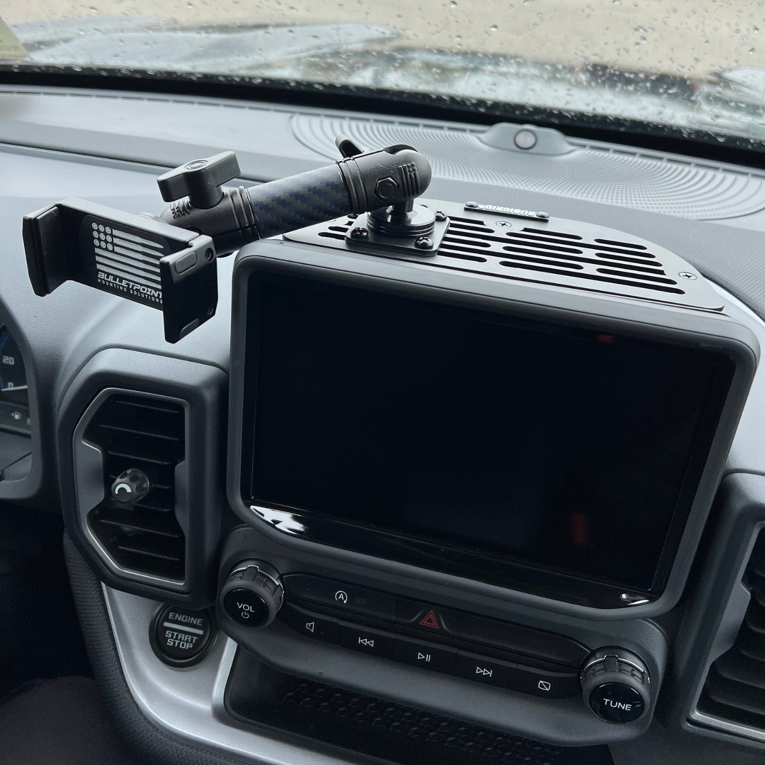 RubiGrid® 2021-2024 Ford Bronco Sport Platform Dash Mount Device Phone Holder