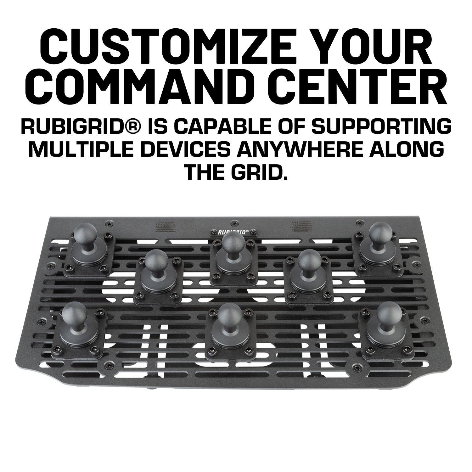 RubiGrid® 2021+ Ford Police Responder Pickup Truck Device Dash Mount P ...