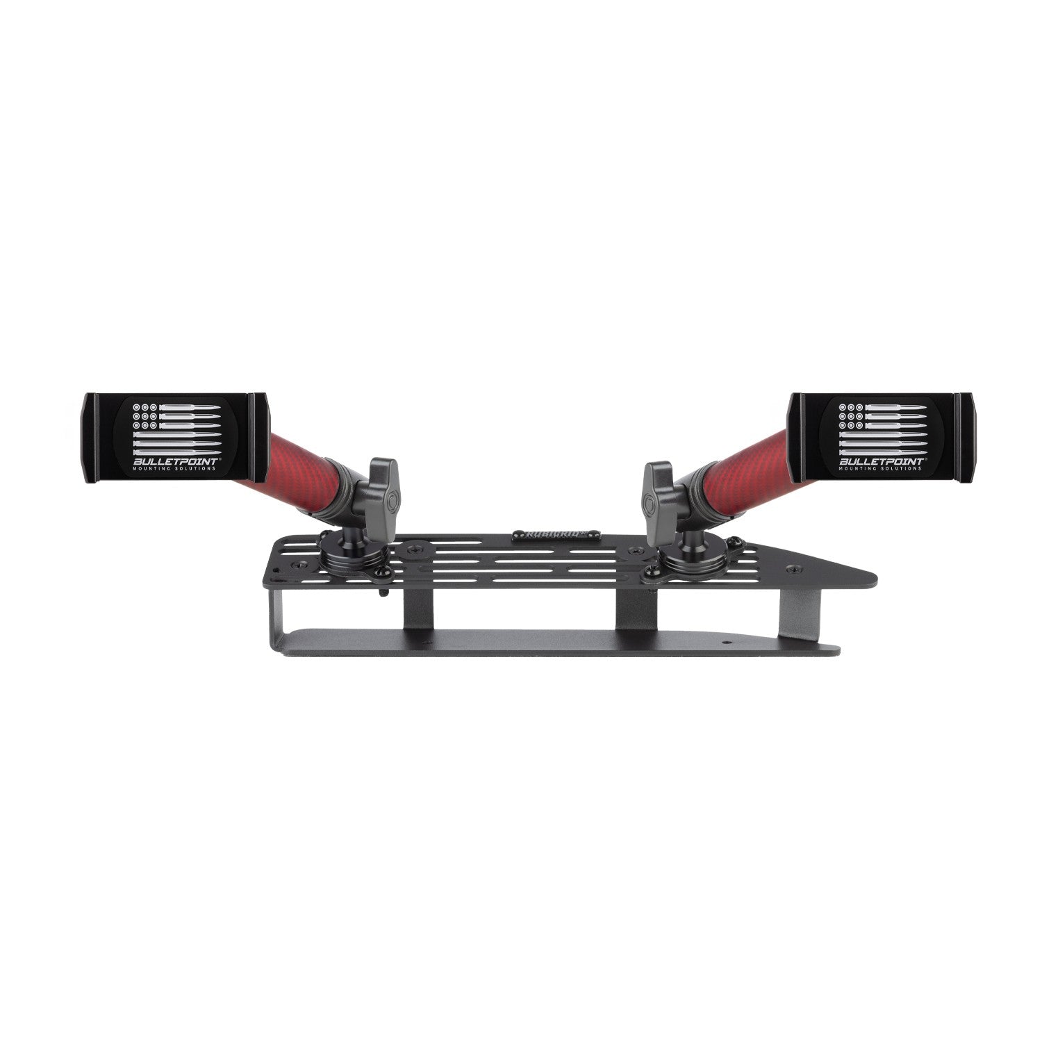 RubiGrid® 2022+ GMC Sierra + Chevrolet Silverado Dash Mount 13.4" Screen with Red Arms