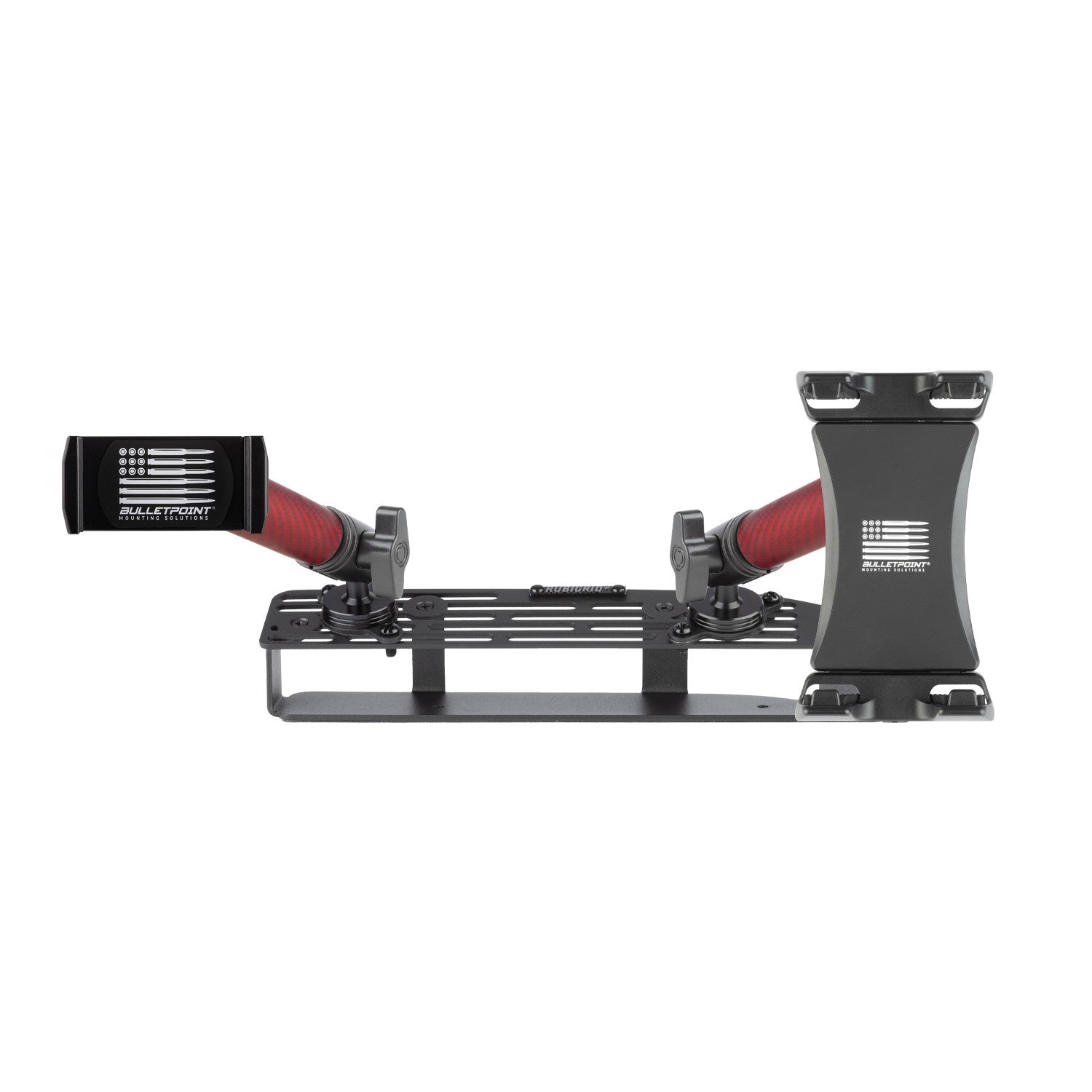 RubiGrid® 2022+ GMC Sierra + Chevrolet Silverado Dash Mount 13.4" Screen with Red Arms