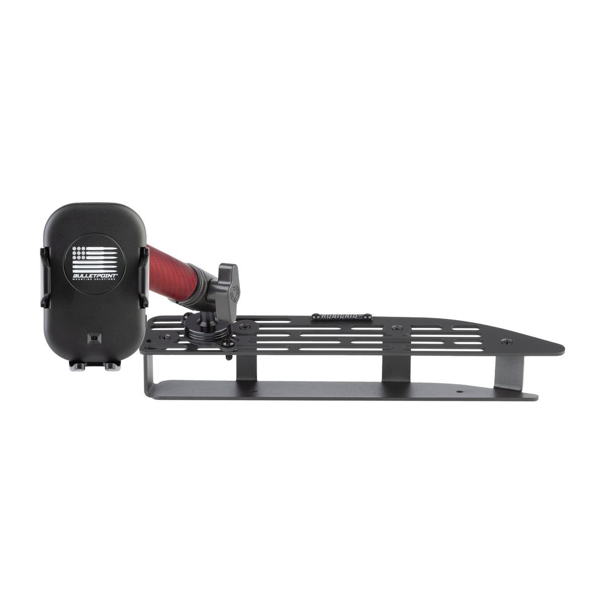 RubiGrid® 2022+ GMC Sierra + Chevrolet Silverado Dash Mount 13.4&quot; Screen with Red Arms