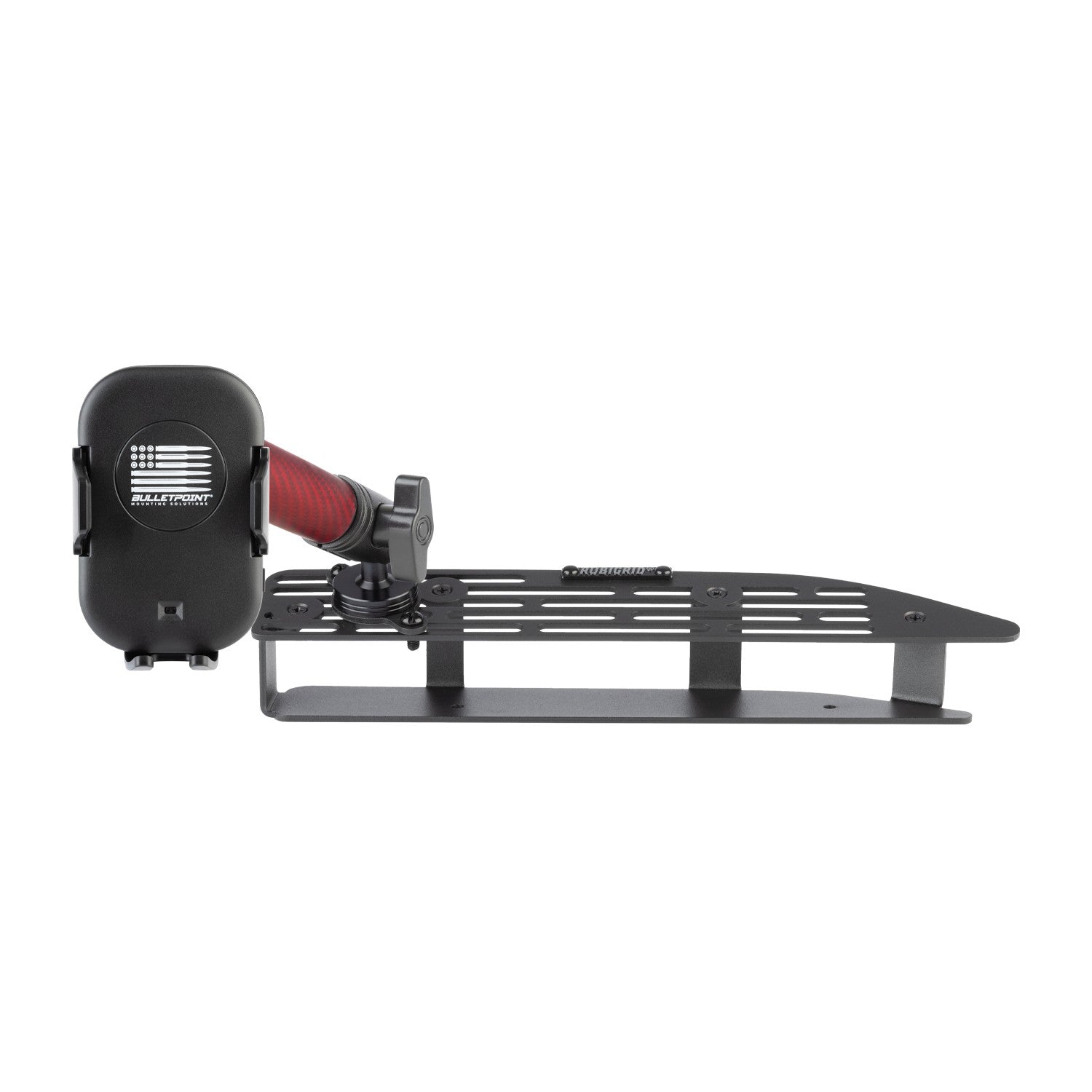 RubiGrid® 2022+ GMC Sierra + Chevrolet Silverado Dash Mount 13.4" Screen with Red Arms