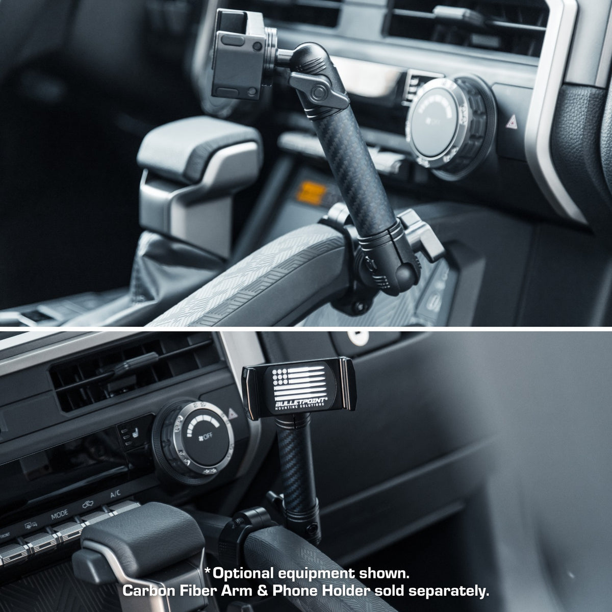 2024+ Toyota Tacoma & 2025+ 4Runner Passenger Side Grab Handle Mount with 20mm Ball