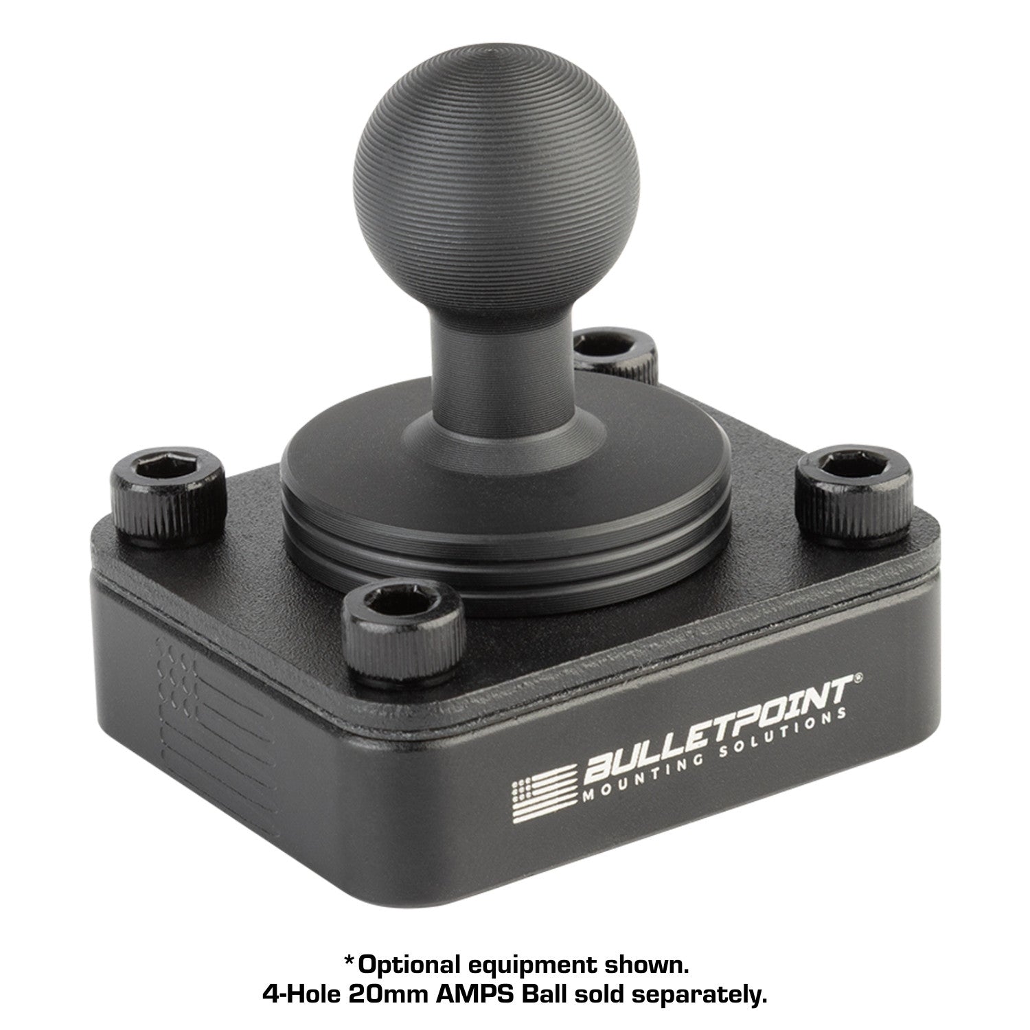 4-Hole AMPS Ball 0.5-inch Riser - Bulletpoint Mounting Solutions