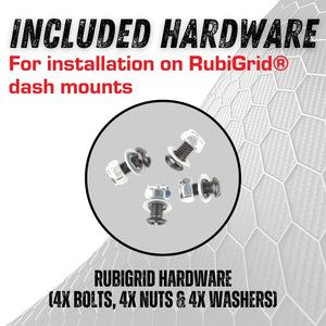 2-Hole AMPS Ball + 1cm Mounting Arm + Device Holder Kit for RubiGrid® Dash Mounts